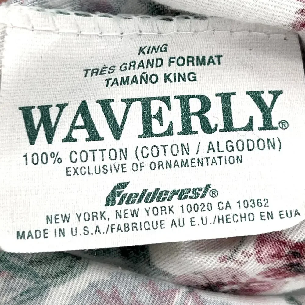 Waverly Pleasant Valley sheet set and pillowcases eyelet lace trim
